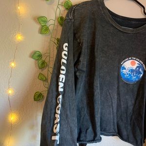 Brandy Melville Long Sleeve Crop Top